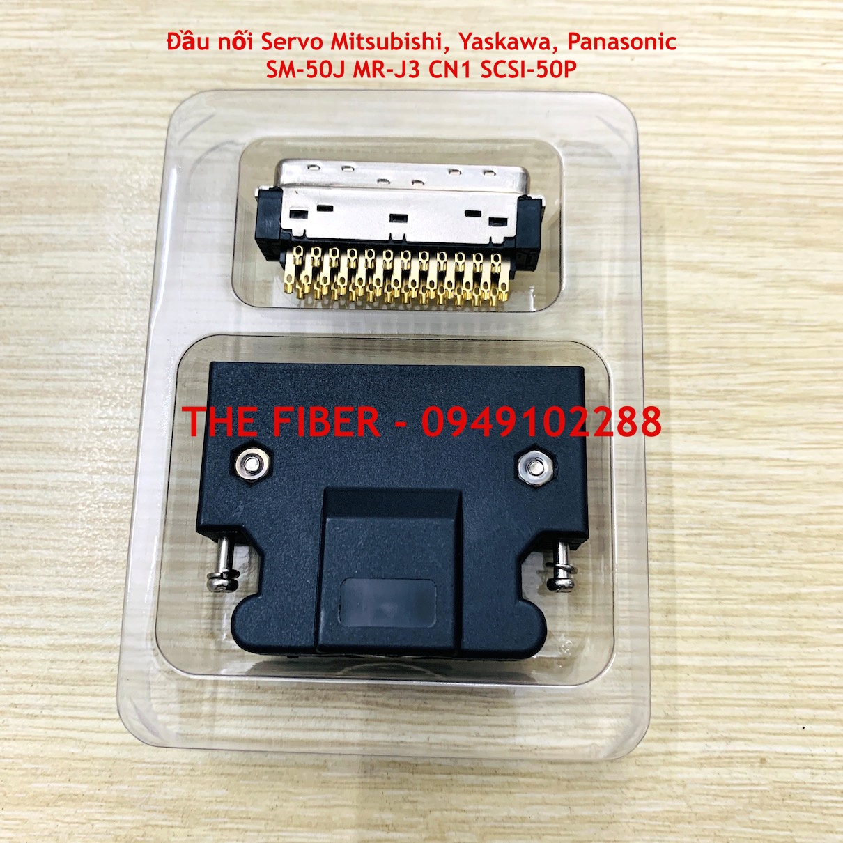 Đầu nối Servo Mitsubishi SM-50J MR-J3 CN1 SCSI-50P (Và các dòng Yaskawa, Panasonic, Delta)