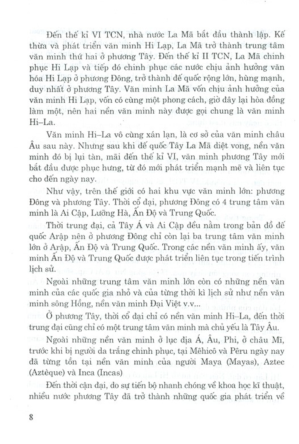 Lịch Sử Văn Minh Thế Giới