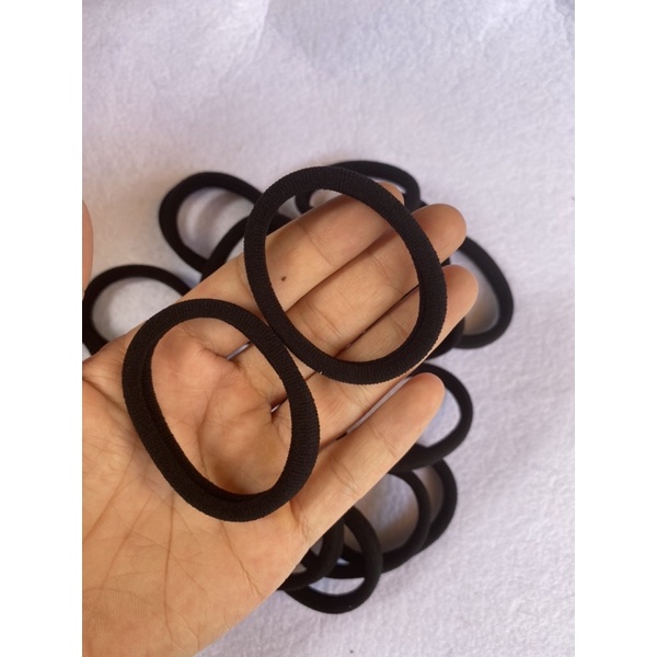 2 Dây chun buộc tóc đen Hàn Quốc siêu bền