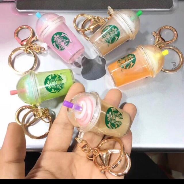 Móc khóa ly trà sữa nhiều màu StarBuck