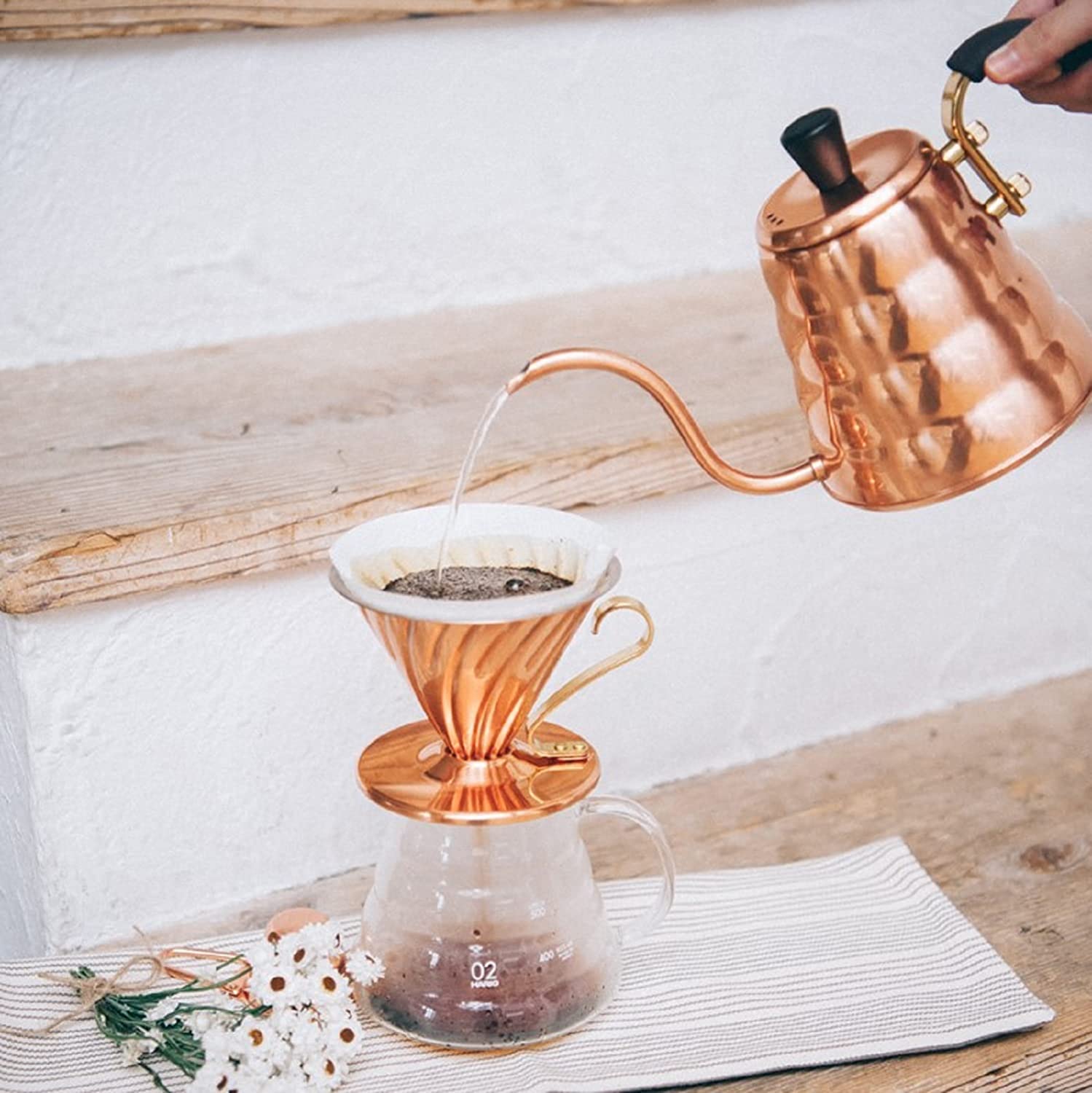 [HCM]PHỄU LỌC CÀ PHÊ HARIO V60 COFFEE DRIPPER COPPER VDP-02CP