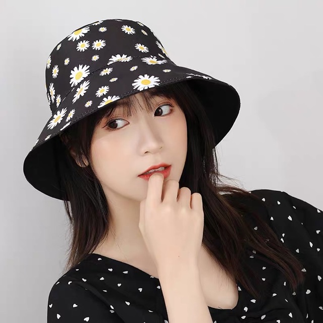 Nón Bucket 2 Mặt - Cúc Hoạ Mi In Full