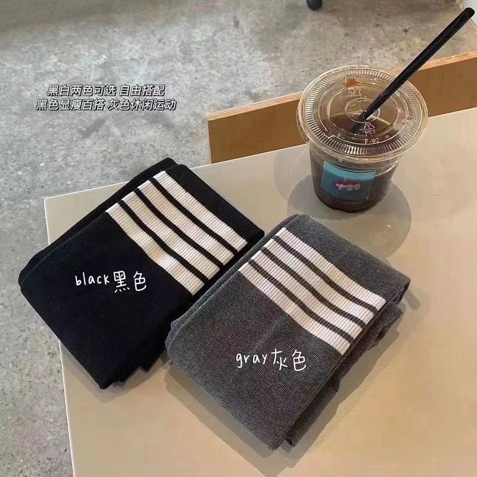 MS357 Quần legging thun tăm sọc ngang cá tính