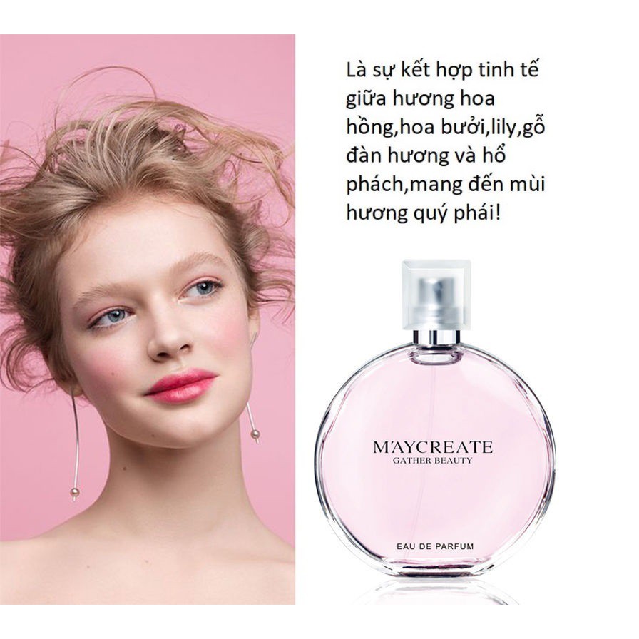 Set 3 Chai Nước Hoa Nữ Maycreate Full Box Hương Thơm Ngọt Ngào , Quyến Rũ