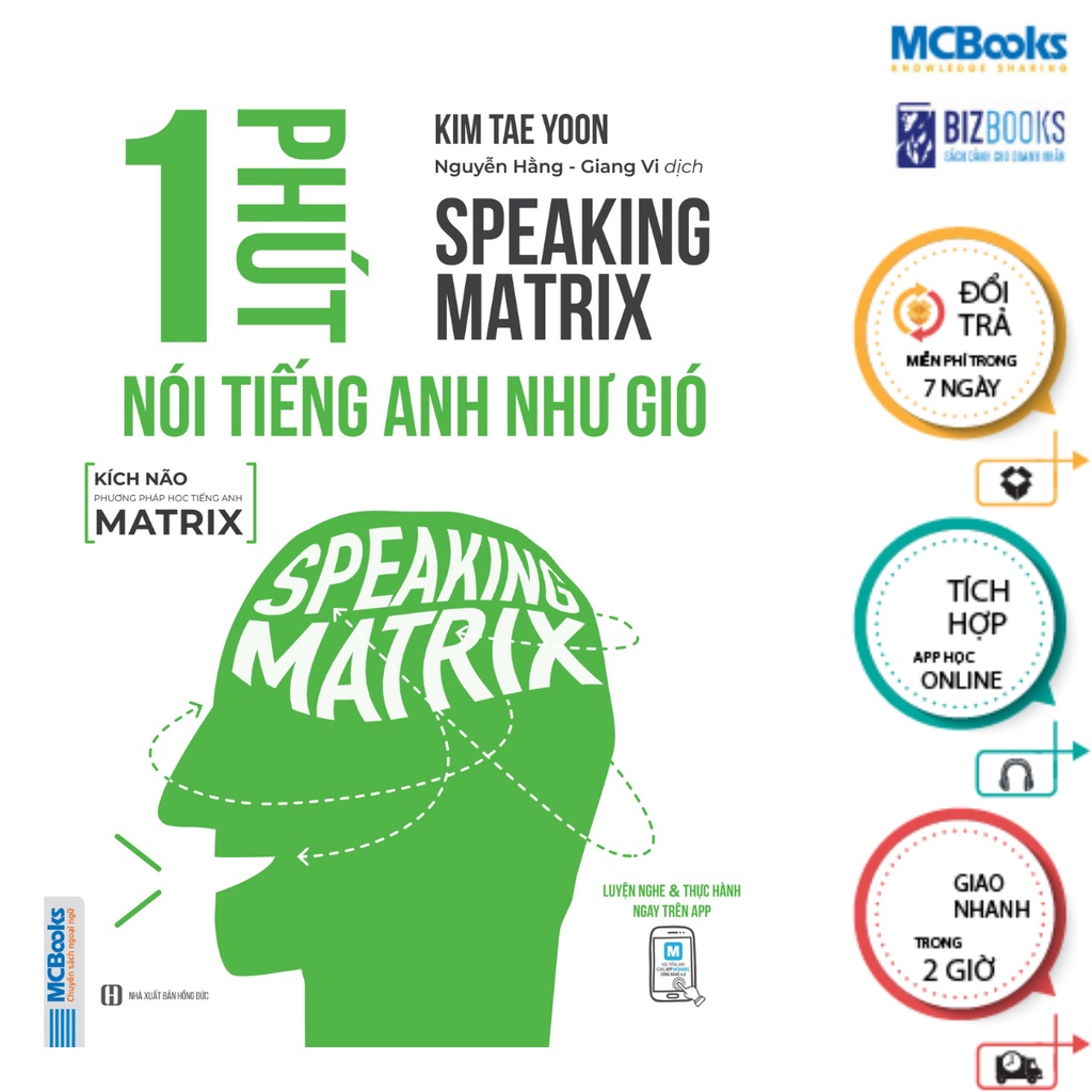 Sách - Speaking Matrix – 1 phút nói tiếng Anh như gió - McBooks