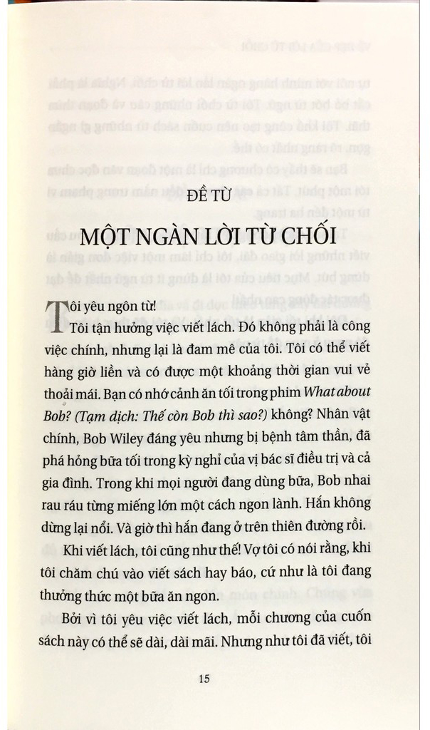 Sách - Vẻ Đẹp Của Lời Từ Chối