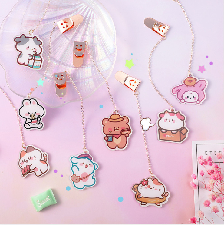 Book mark, dây kẹp sách đánh dấu trang hình thú siêu cute mim bookmarkthu165
