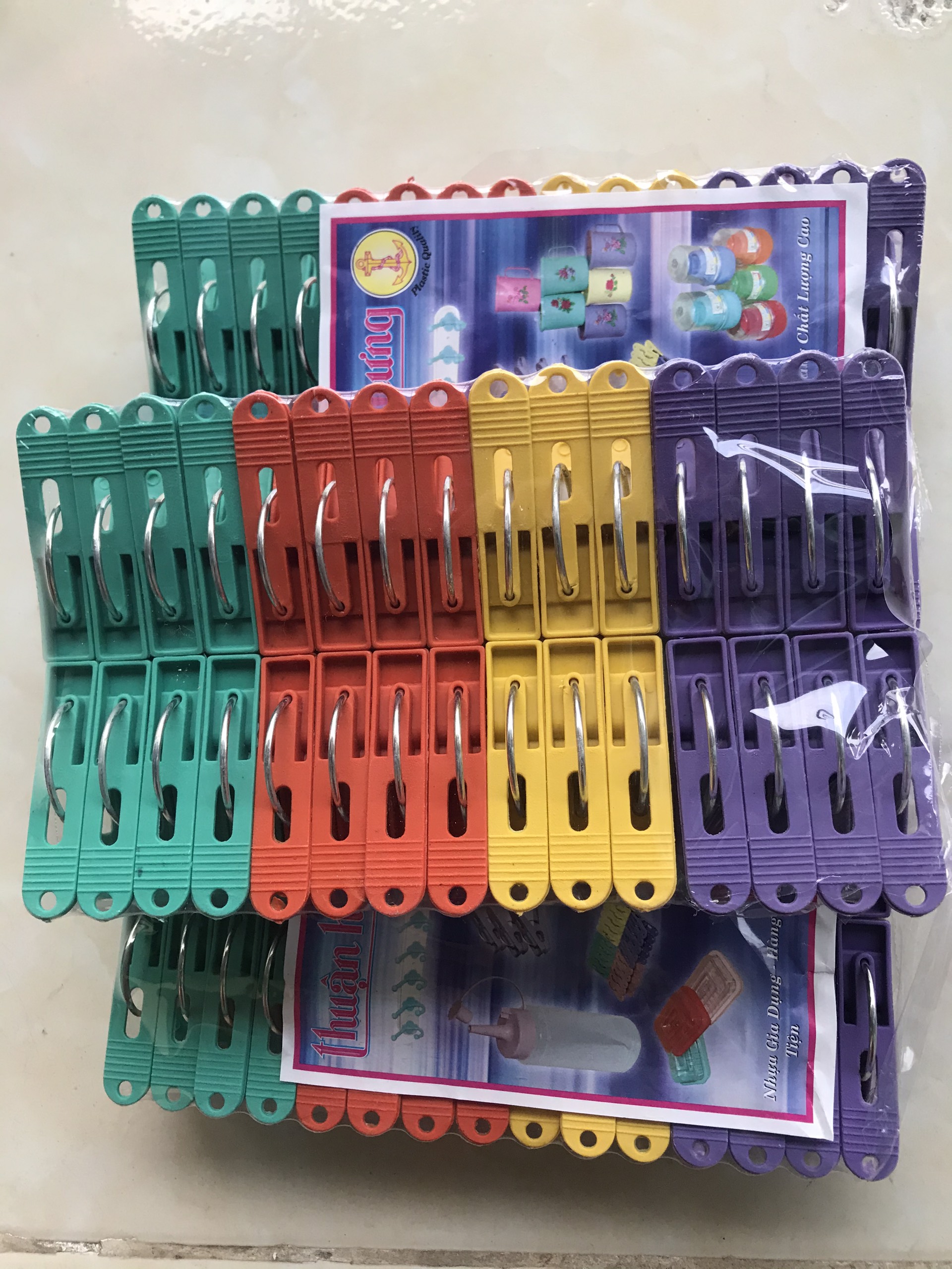Combo 20 kẹp nhựa kẹp quần áo hàng Việt Nam loại to đẹp