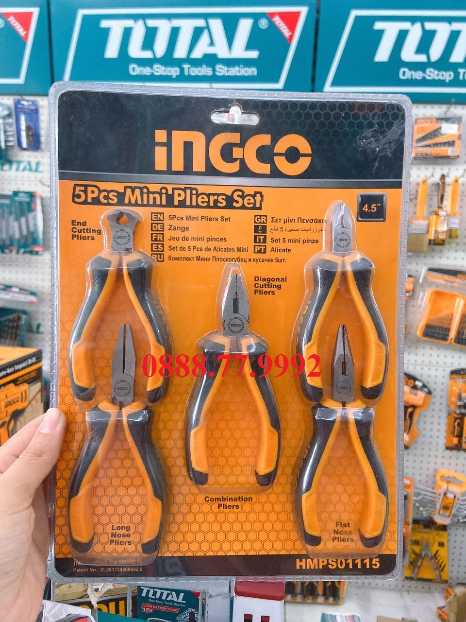 Bộ 5 kềm mini Ingco HMPS01115