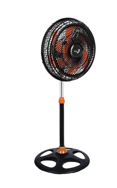 Quạt đứng Asia Turbo VY639891 công suất cao 90W, sải cánh 40cm (màu đỏ cam) - Hàng chính hãng