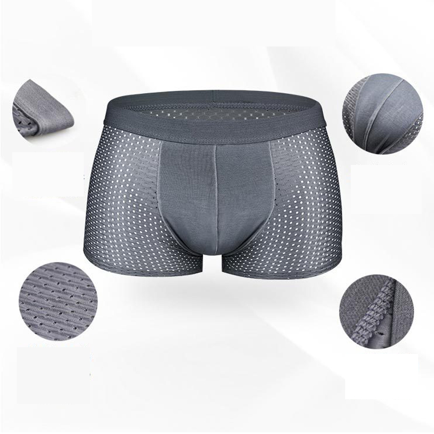 Hộp 4 Sịp Đùi Boxer Thông Hơi Cao Cấp Dành Cho Nam VEIKUCOOL