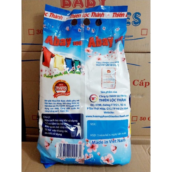 Bột giặt ABay Trắng Sạch Thơm Lâu 3 KG
