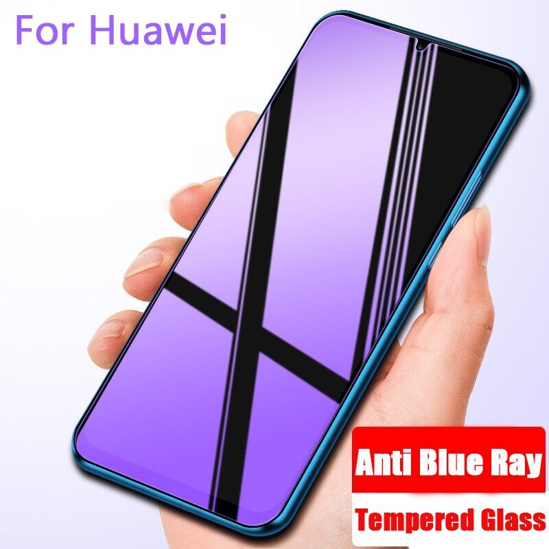 Bảo vệ màn hình bằng kính cường lực chống ánh sáng xanh cho Huawei P40 P30 P20 Lite Pro Nova 3i 3 5T 7i 7 Honor 8X Play Mate 20 30 Y7 Pro Y9 Prime 2019 Y7a Bảo vệ màn hình bằng kính chống ánh sáng xanh