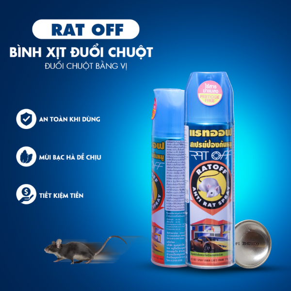 Bình Xịt Đuổi Chuột Rat Off Thái Lan