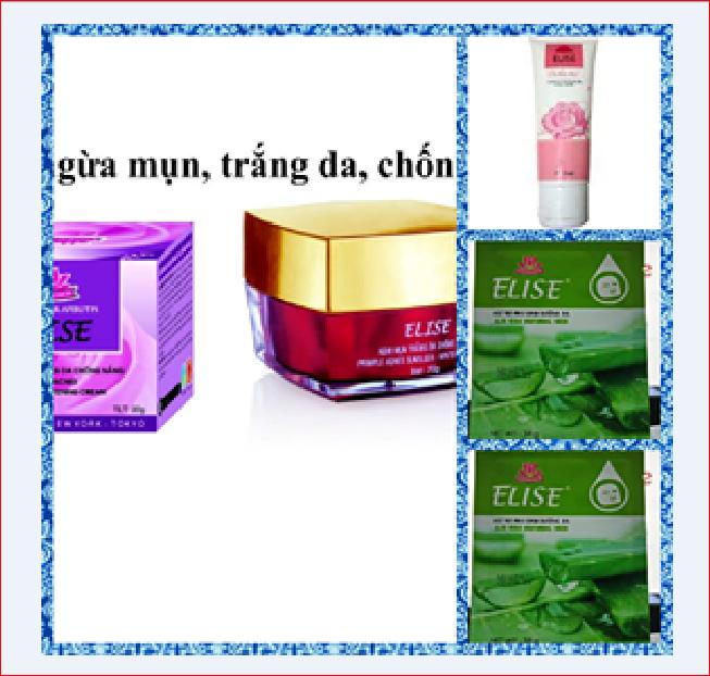 Bộ dưỡng da Elise ( kem dưỡng da 20g, sữa rửa mặt, mặt nạ)
