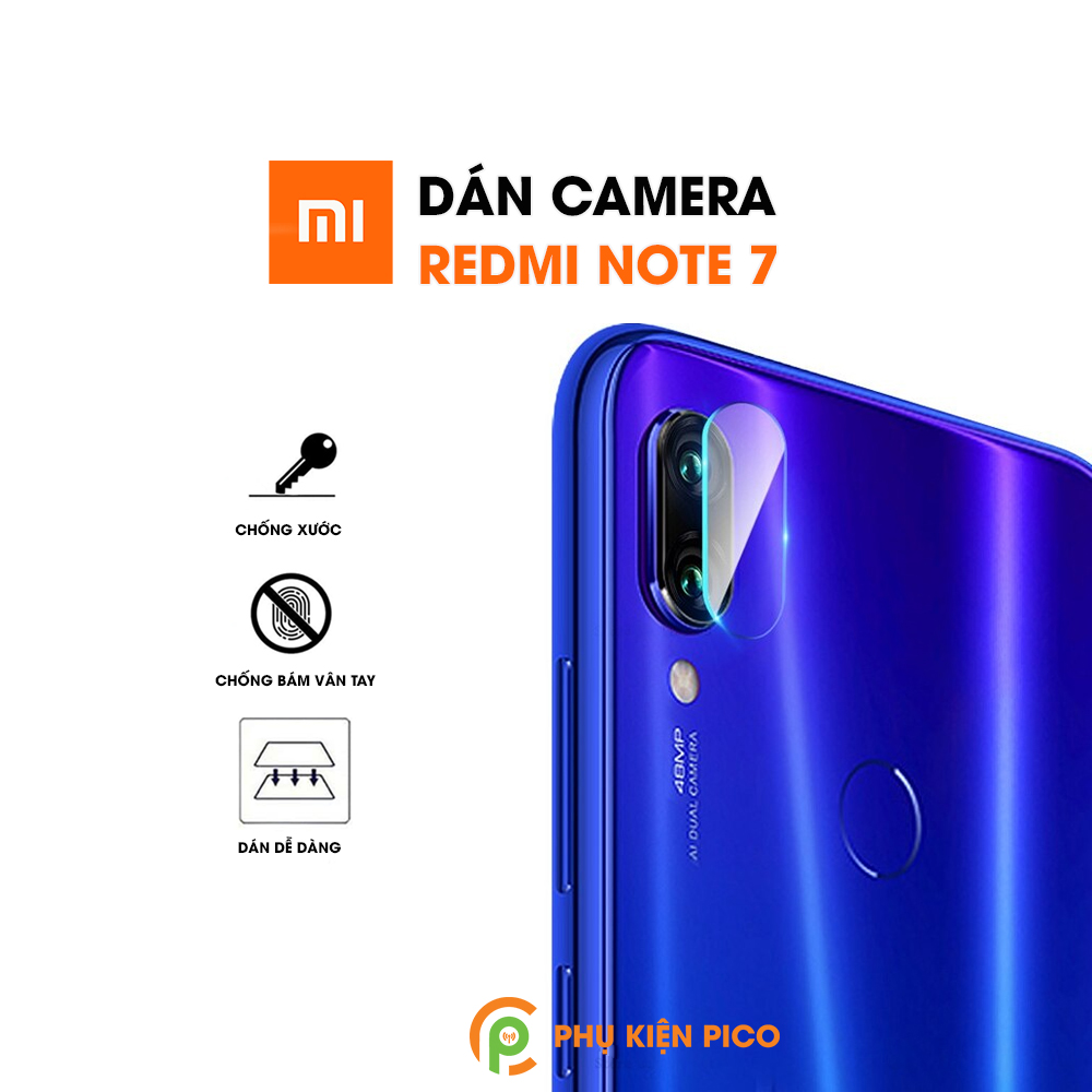 Cường lực camera Xiaomi Redmi Note 7 trong suốt độ cứng 9H chống trầy xước, va đập - Dán camera Redmi Note 7