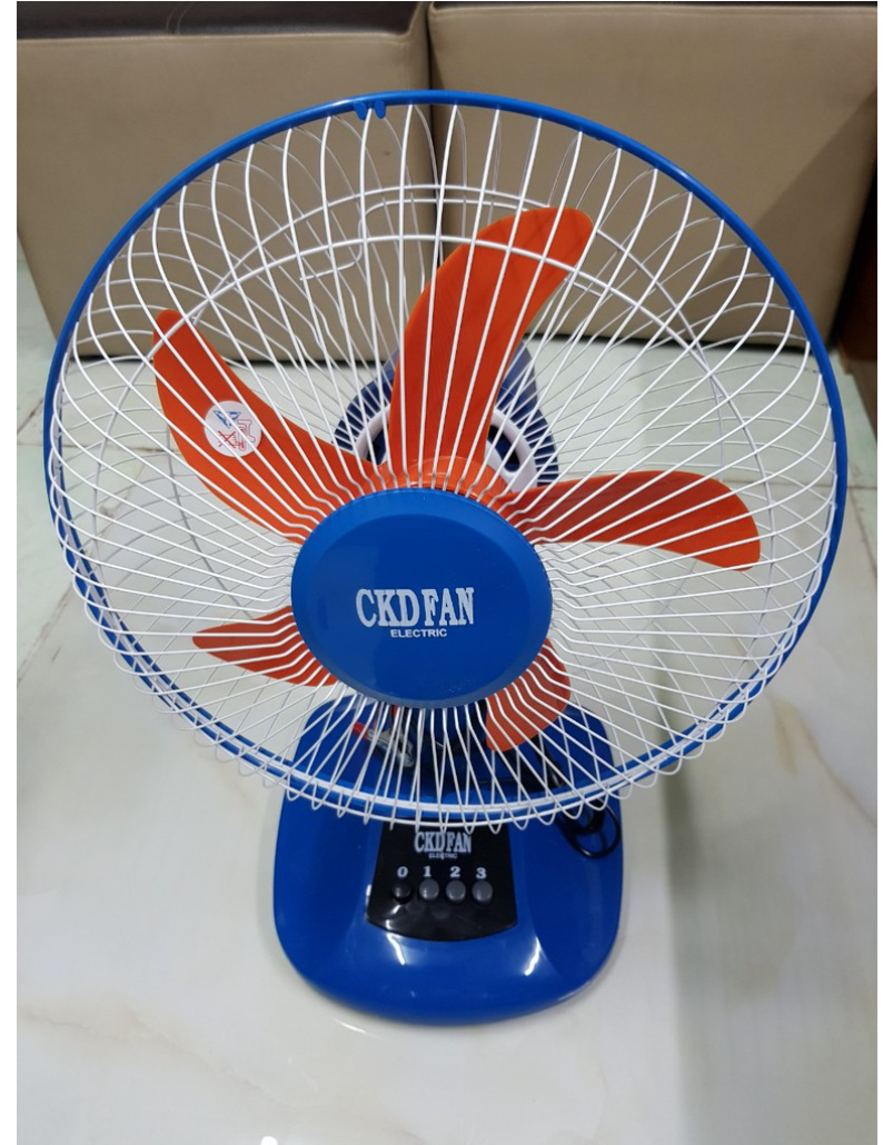 Quạt Bàn B300 Kẹp Bình Ắc Quy 12V CBD - Cánh 30cm - KHÔNG KÈM BÌNH ÁC QUY.