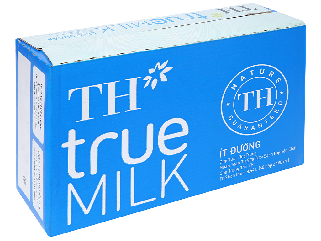 Sữa Tươi TH true Milk Hộp 180ml ( Thùng 48 hộp )