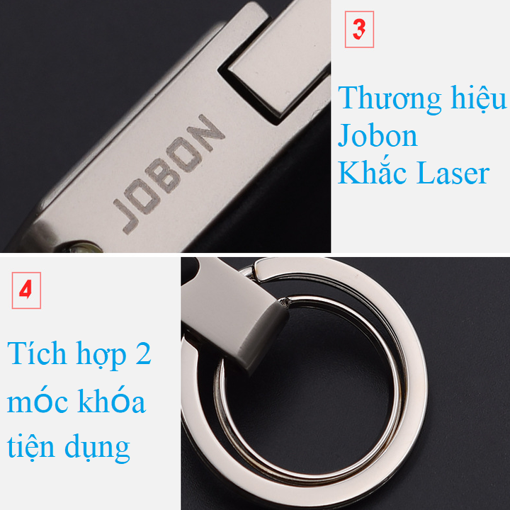 Bộ Móc Treo Khóa Cao Cấp nhãn hiệu JOBON ZB-018 ( Màu bạc )