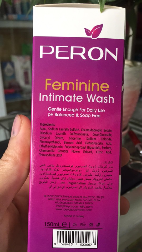 VỆ SINH PHỤ NỮ PERON 150ml