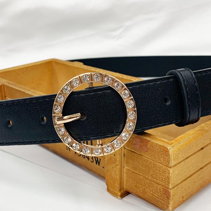 Thắt lưng nữ 3cm đính đá