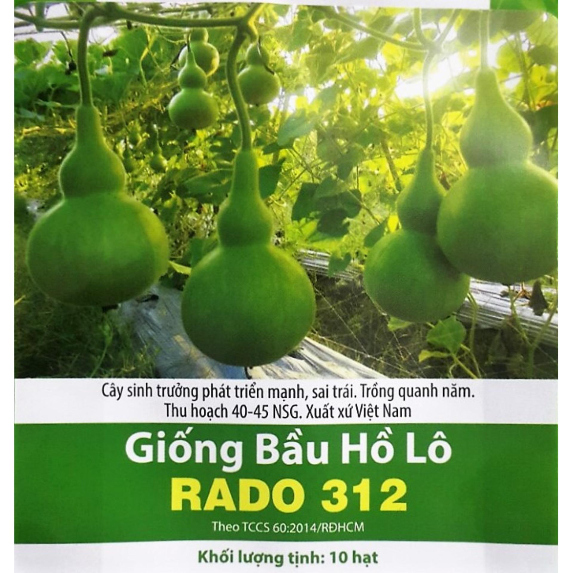 Hạt giống bầu hồ lô rado 312 rạng đông gói 1gram