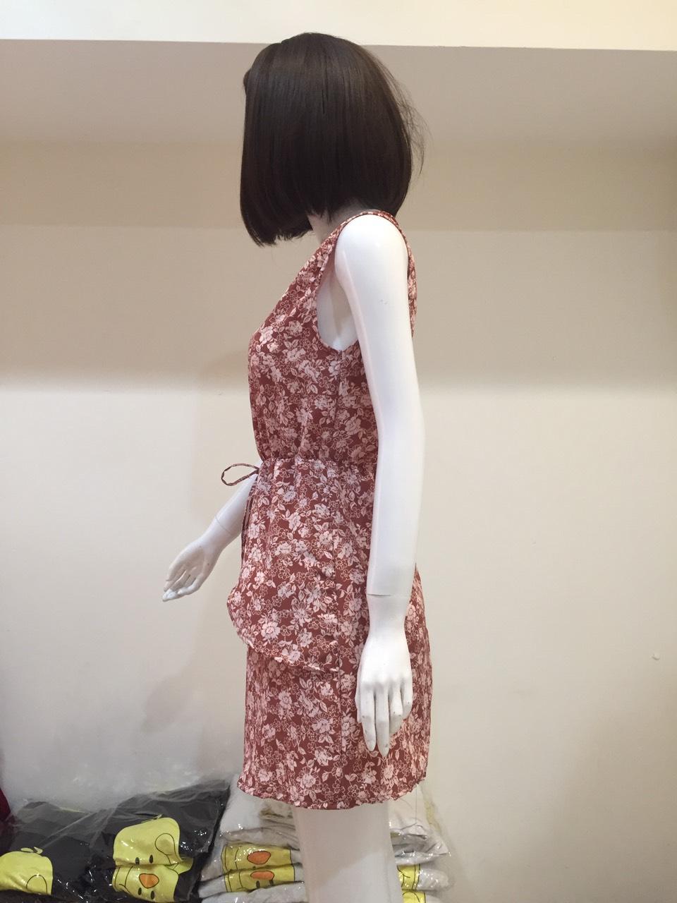 Đầm xòe nữ sát nách hợp thời trang UZU.STORE