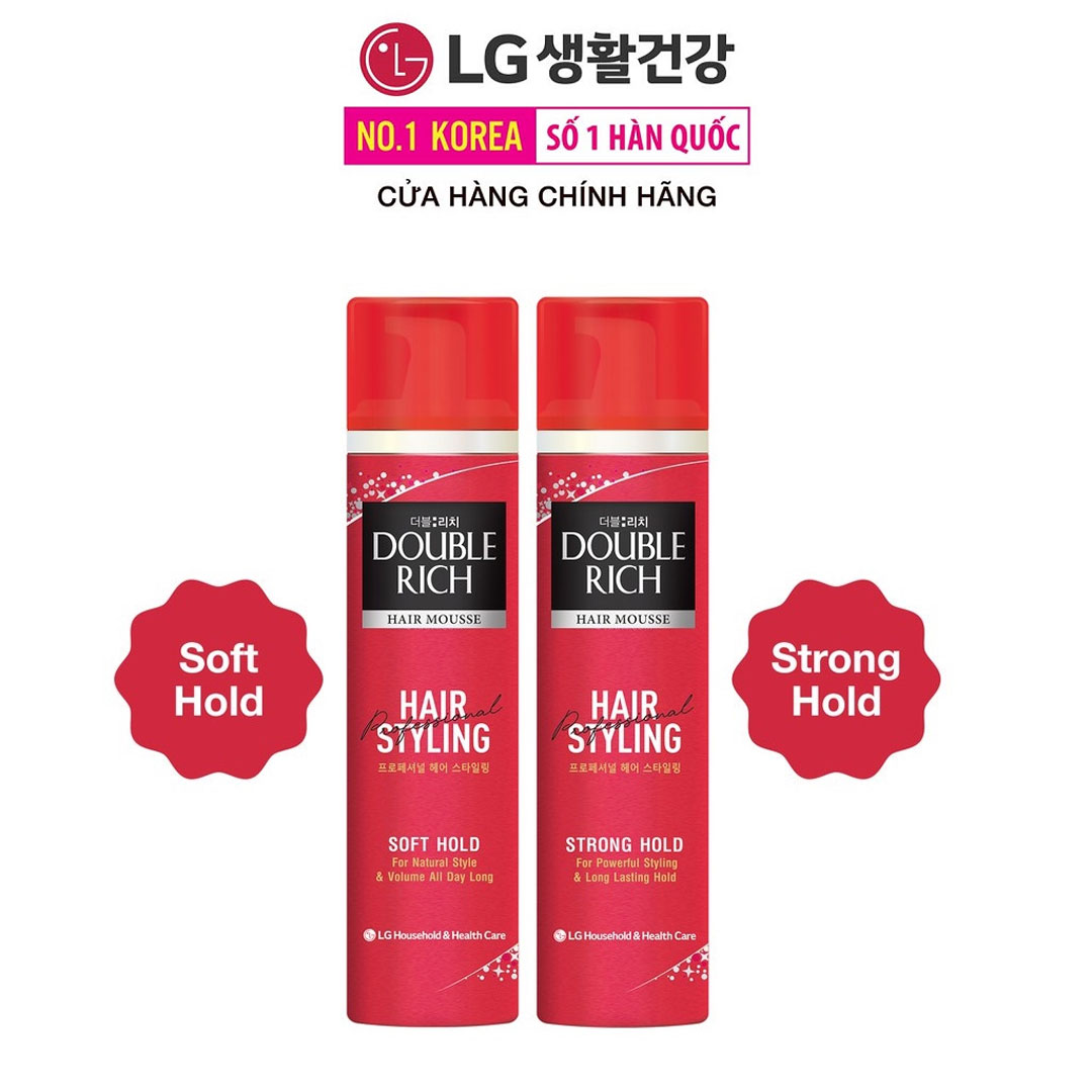 Mousse tạo kiểu tóc Double Rich Hair Stuling 150ml