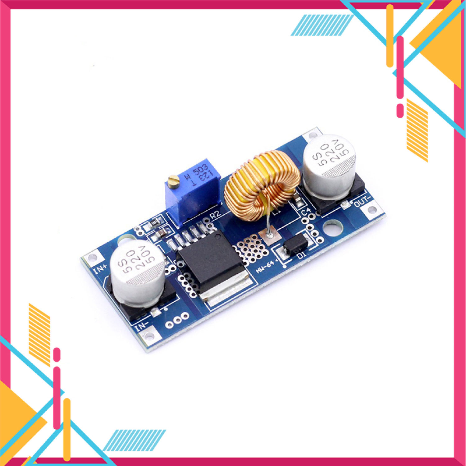 Module Hạ Áp Buck DC-DC 5A XL4015 DCDC 4V~38V