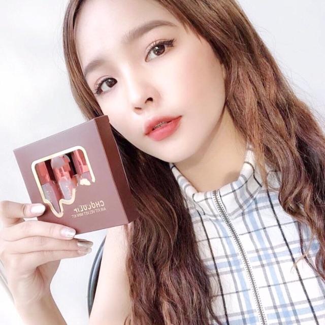 [HCM]SET SON BLACKROUGE CHOCOLIP AIR FIT VELVET