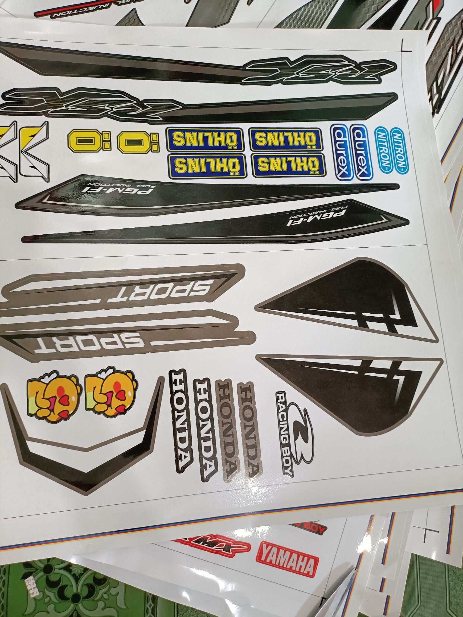 tem rời wave rsx fi 2020, decal 3 lớp