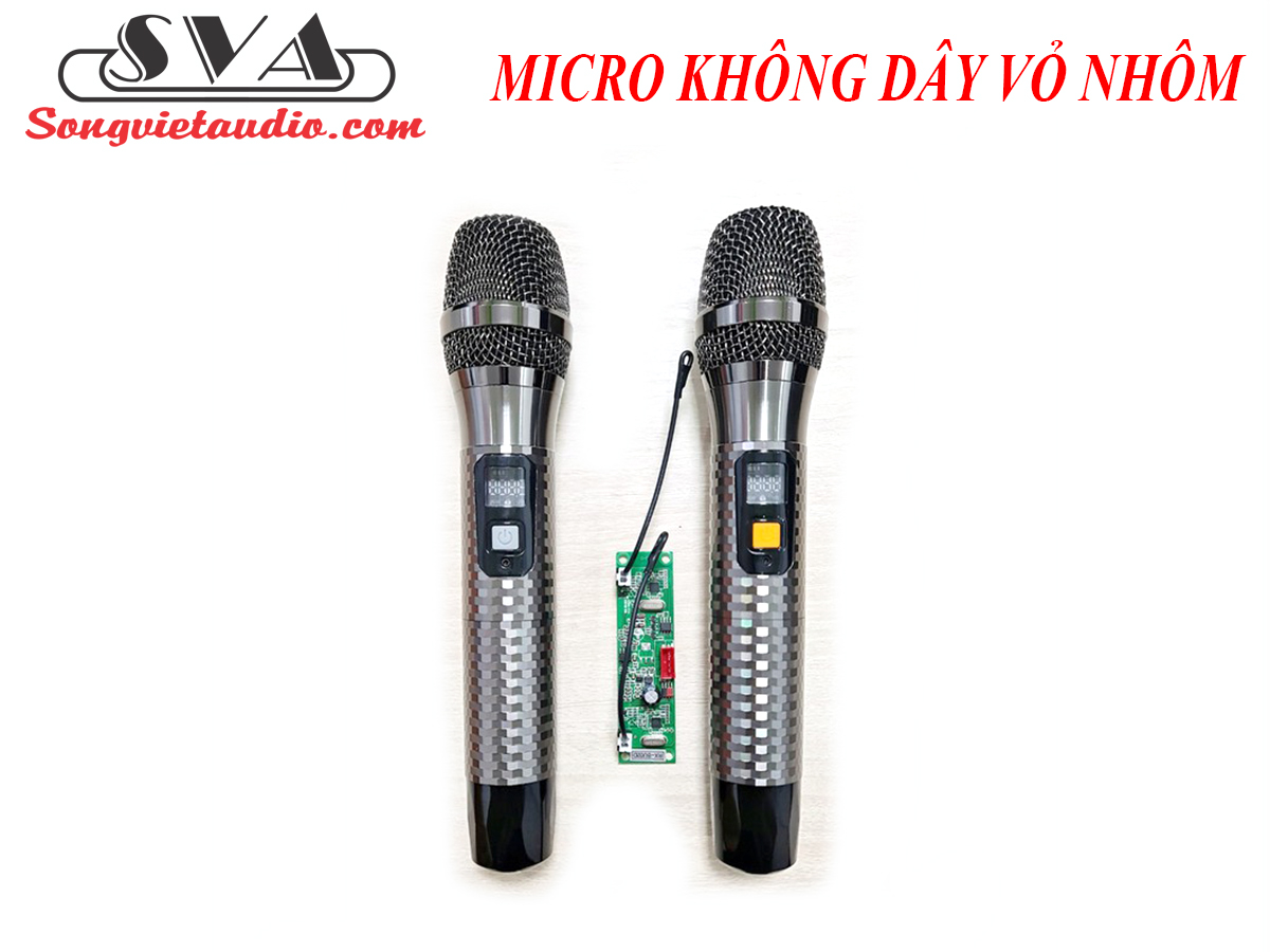 BỘ MICRO KHÔNG DÂY LOA KÉO AMPLI KIM CƯƠNG - 1 CẶP