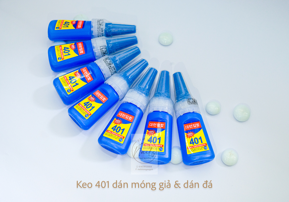 Keo 401 dán móng, dán charm (Chai)