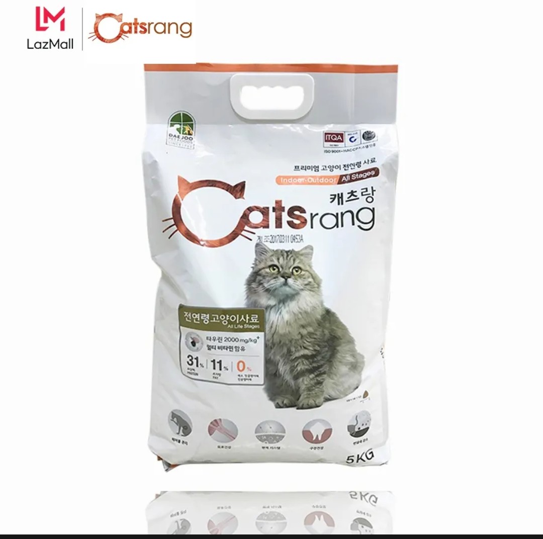 Hạt Catsrang cho mèo mọi lứa tuổi chiết túi 1kg zip trong