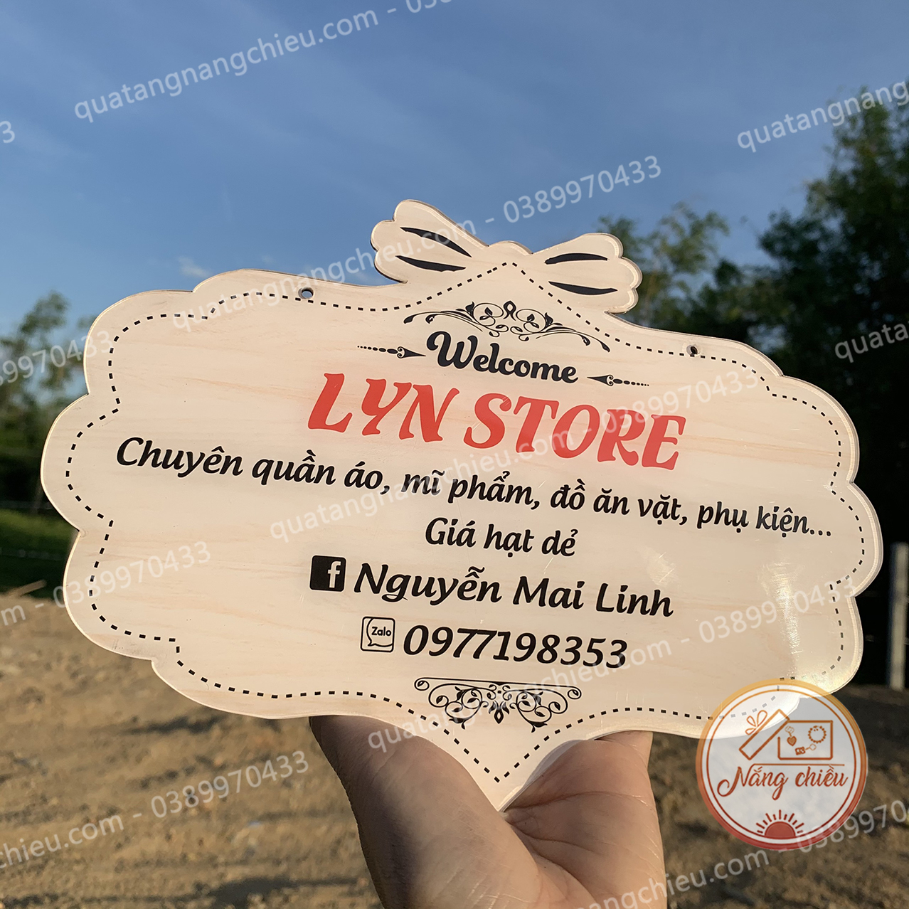 Bảng hiệu treo cửa hàng_ bảng hiệu shop bán hàng online_ bảng hiệu giá rẻ