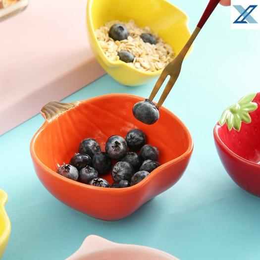 Bát Sứ Ăn Dặm Cao Cấp Bí Đỏ Cam Sâu Lòng - Dahamart Siêu Thị Ăn Dặm