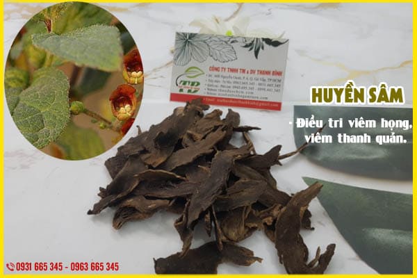 Huyền Sâm ( Hắc sâm ) 1Kg  Khô - Thảo Dược Thanh Bình