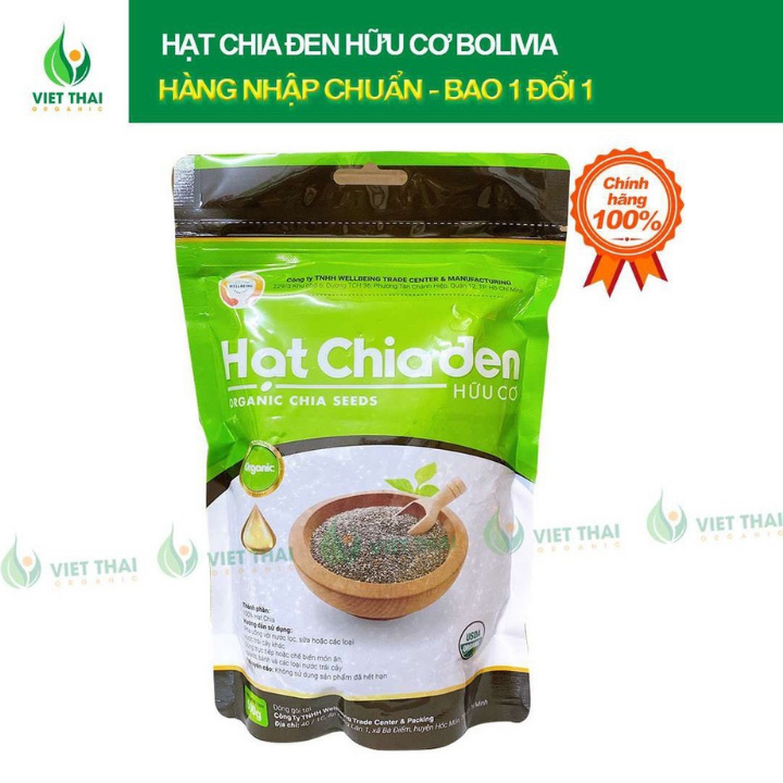 Hạt Chia Hữu Cơ [  ] Hạt Chia Đen Bolivia ( Gói 500Gr ) - Yêu Hạt