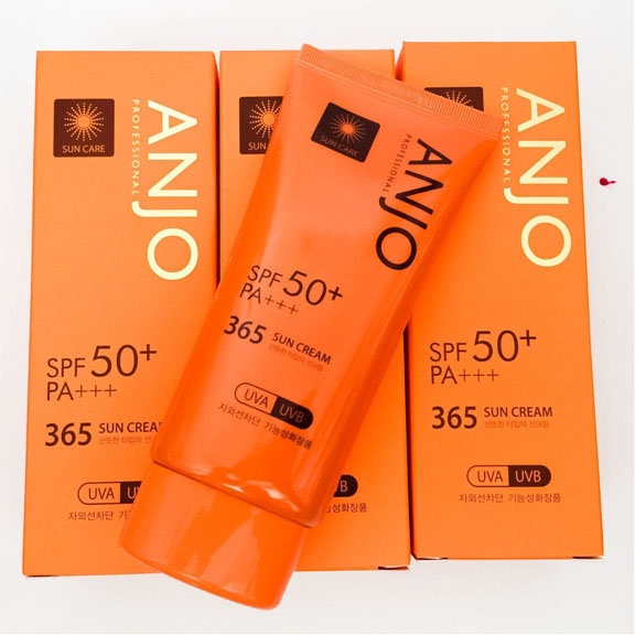 Kem chống nắng anjo professional spf 50+ pa+++ 365 sun cream 70g hàn quốc