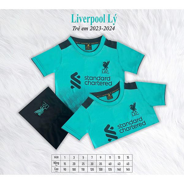 Đồ đá banh trẻ em Liverpool, đồ đá bóng trẻ em Liverpool 3 màu -Đồ thể thao trẻ em