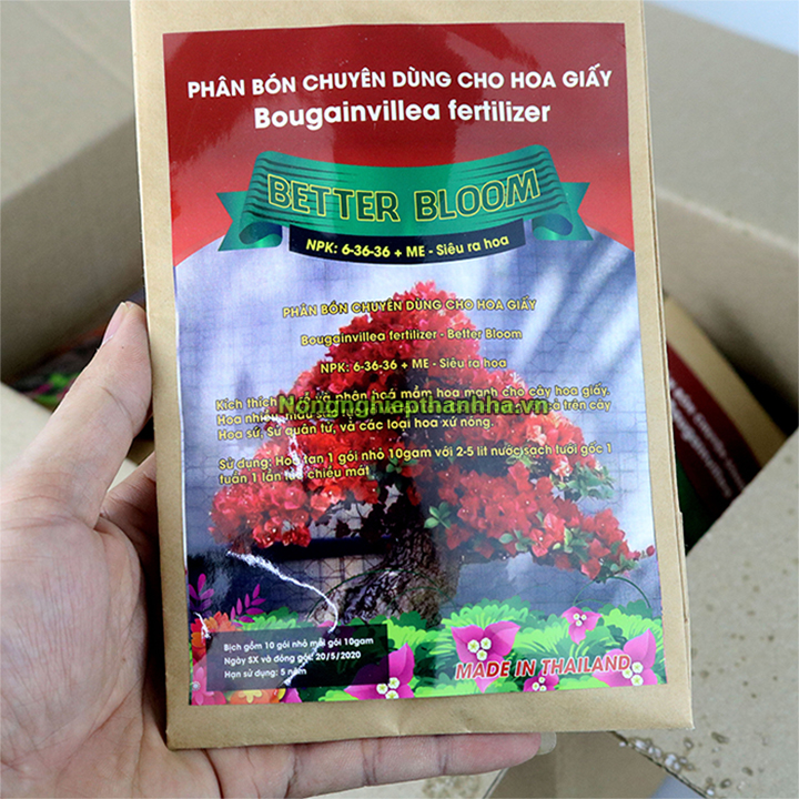 Phân bón Better Bloom kích hoa cho hoa giấy