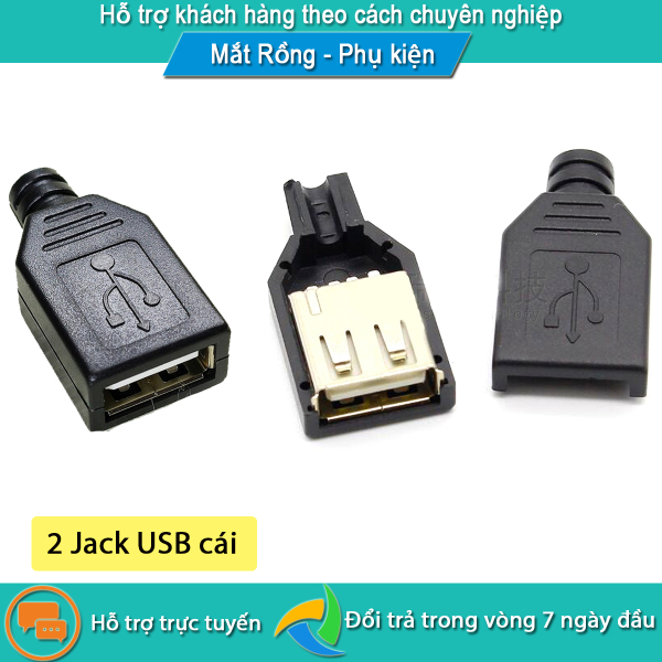Bảng giá Combo 2 hoặc 5 Jack cái USB tự hàn