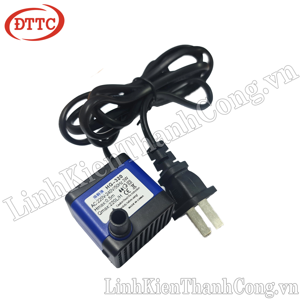Bơm chìm mini hg-320 220v 3w