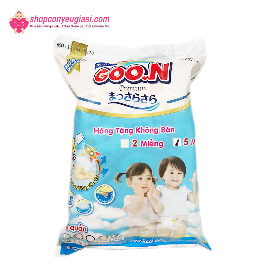 [HCM]combo 10 bịch Tã Quần GOON PREMIUM ( 5 miếng/ bịch)