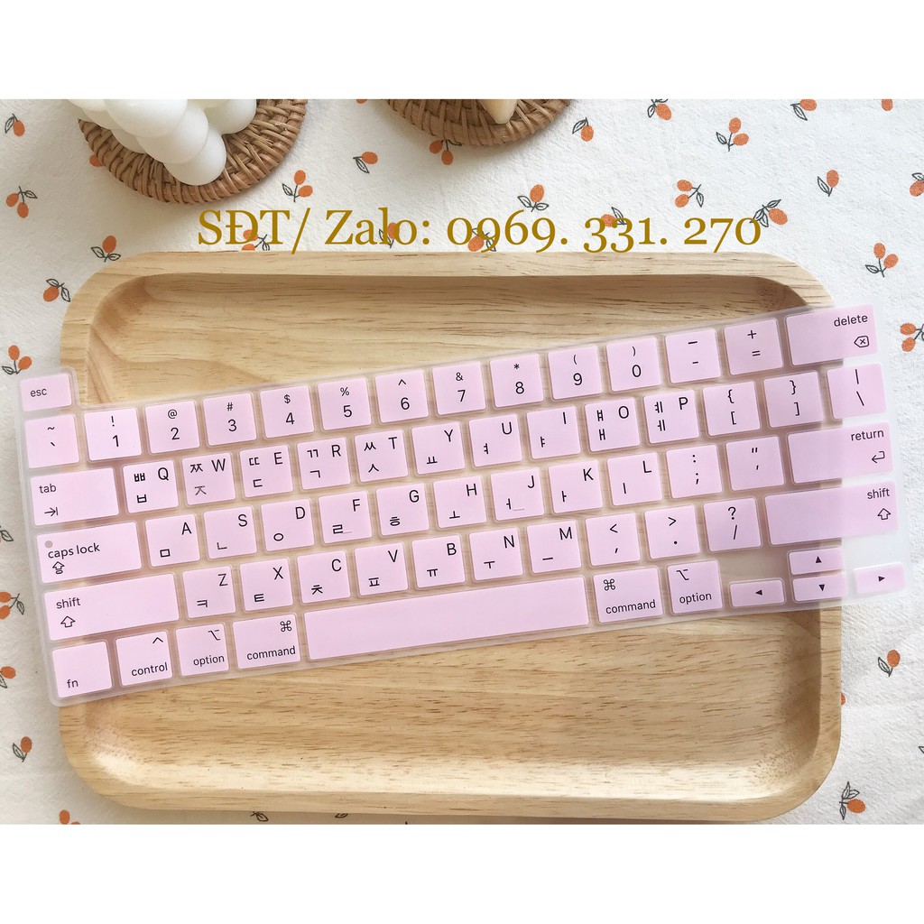 PHỦ PHÍM SILICON TIẾNG HÀN CHO MACBOOK PRO 13'' TOUCH BAR