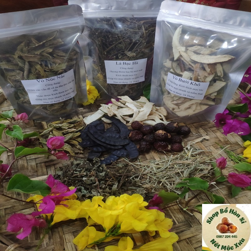 Lá Bạc Hà Gội Đầu 100g