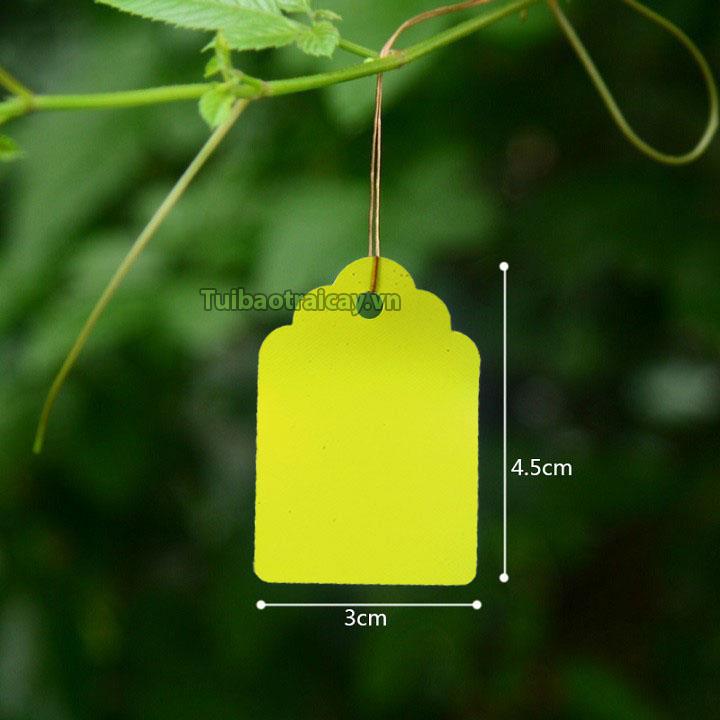 100 Thẻ ghi tên cây trồng có dây treo