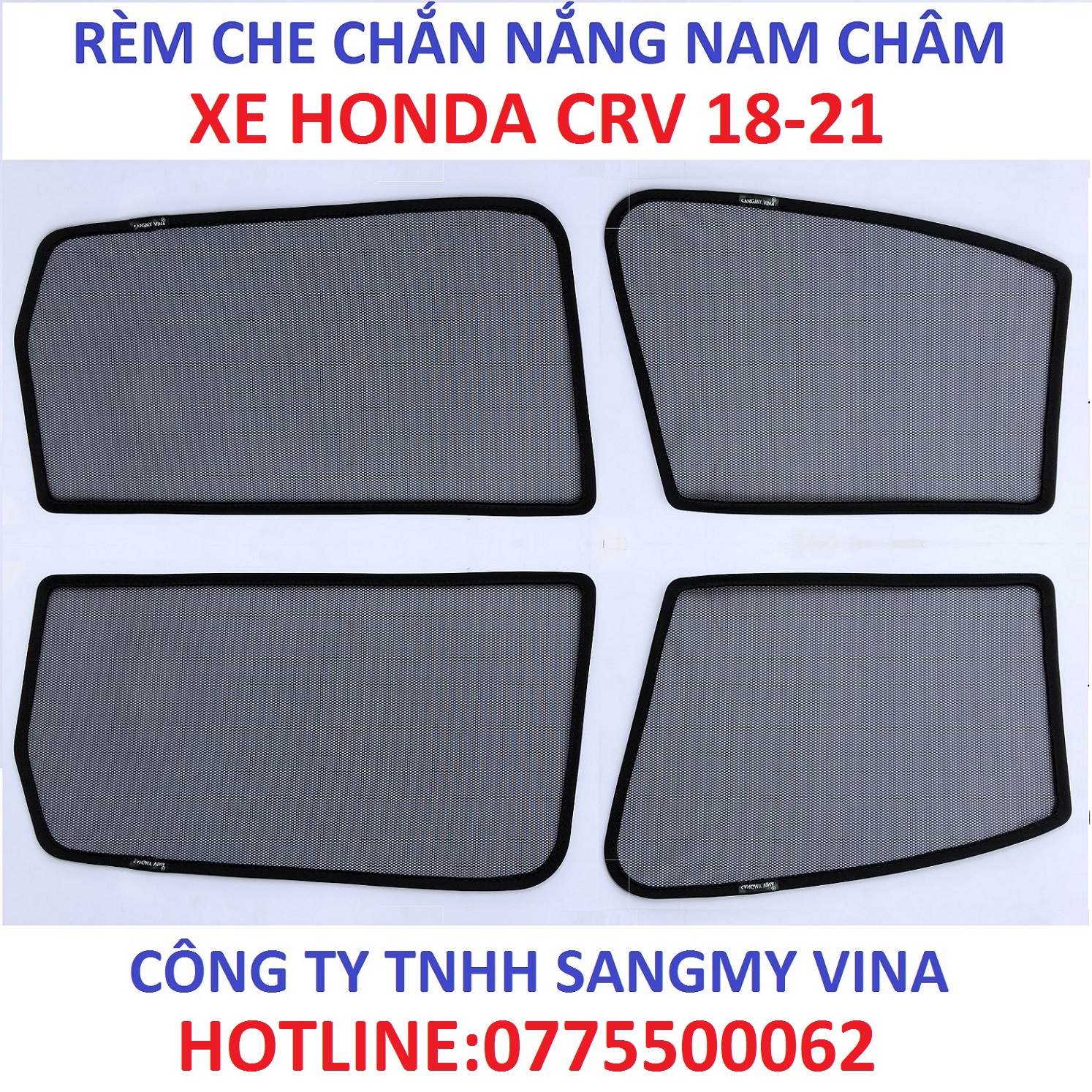 RÈM CHE NẮNG NAM CHÂM HONDA CRV 2018-2021