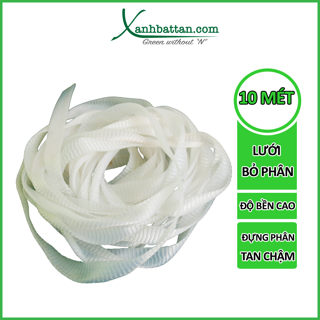 Set 10 mét túi lưới bỏ phân tan chậm cho lan - hoa kiểng