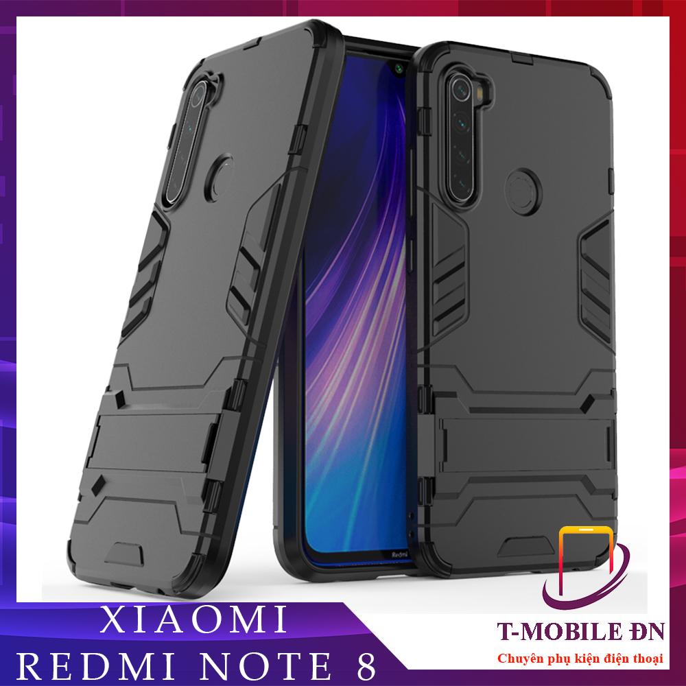 Ốp lưng Xiaomi Redmi Note 8 chống sốc iron man kèm chống xem video tiện lợi